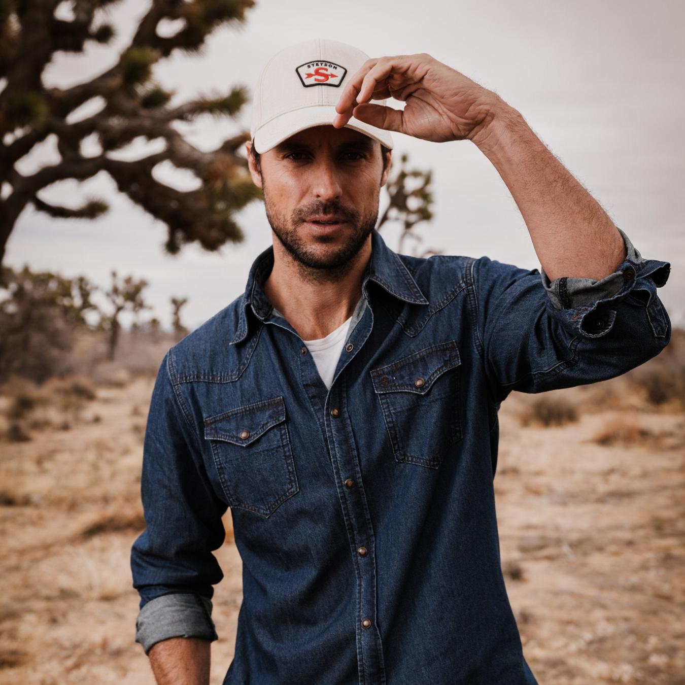 Men Denim Shirts | Stetson Modern Denim Western Shirt Blue
