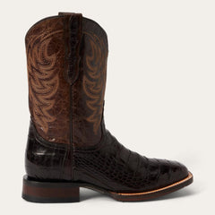 Men Exotics | Stetson Aces Alligator Boot Brown