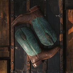Men Exotics | Stetson Big Horn Tobacco Alligator Cowboy Boot Brown