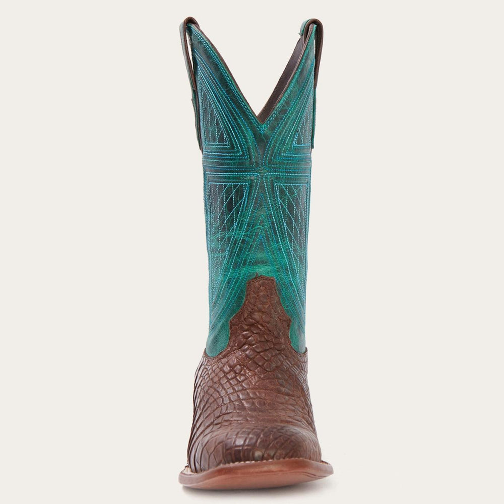 Men Exotics | Stetson Big Horn Tobacco Alligator Cowboy Boot Brown