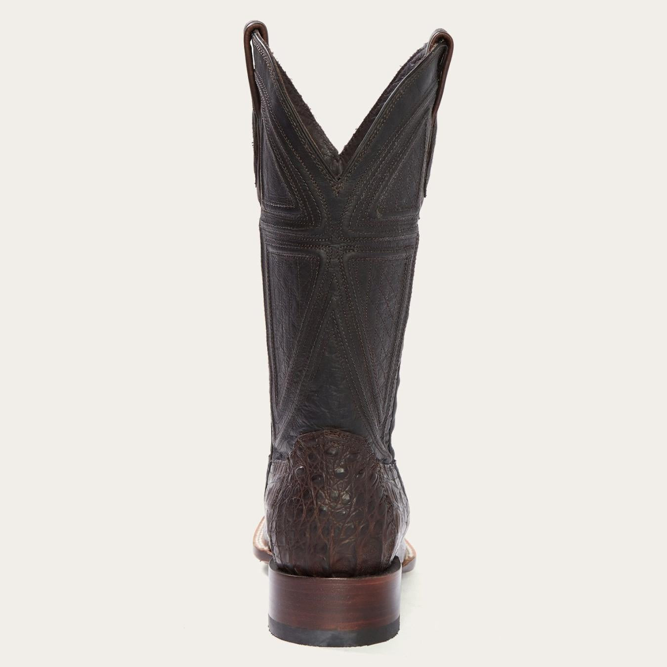 Men Exotics | Stetson Kaycee Brown Caiman Belly Cowboy Boot Brown