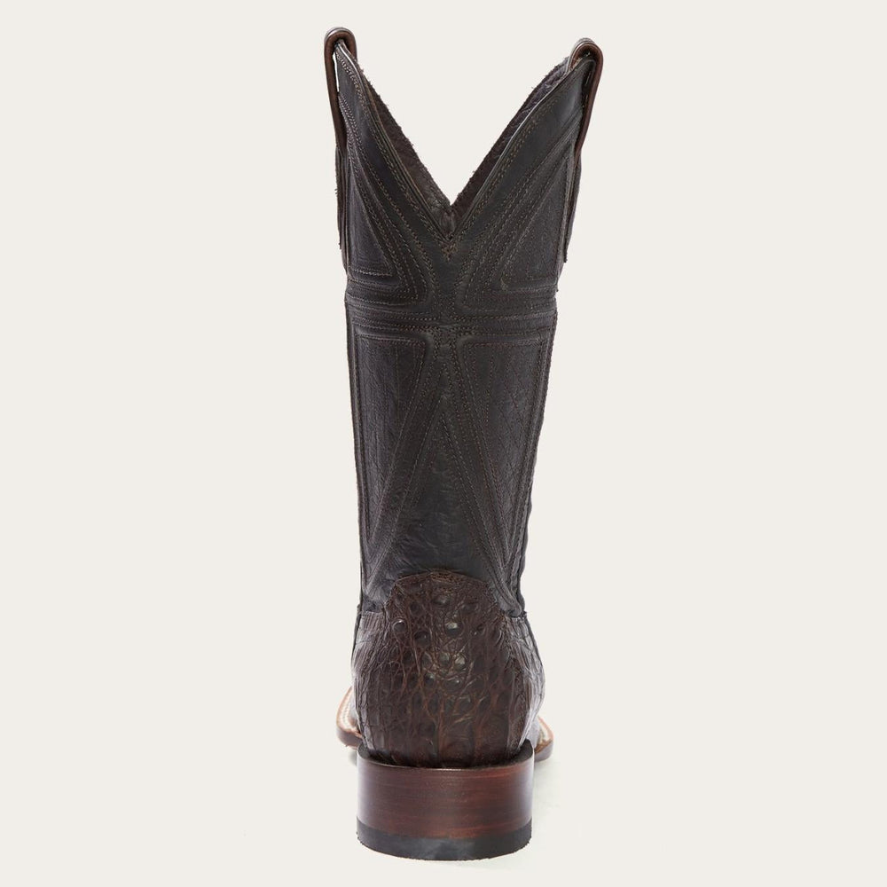 Men Exotics | Stetson Kaycee Brown Caiman Belly Cowboy Boot Brown