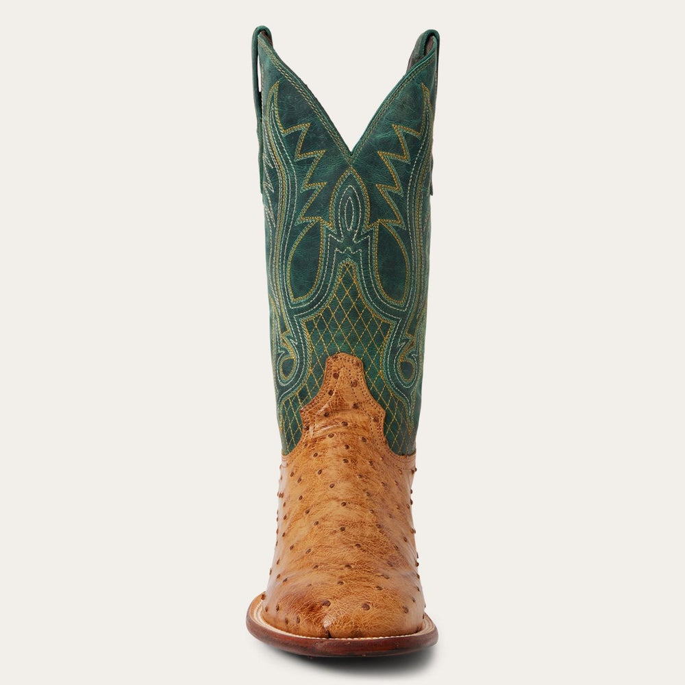 Men Exotics | Stetson Ozzy Ostrich Boot Tan
