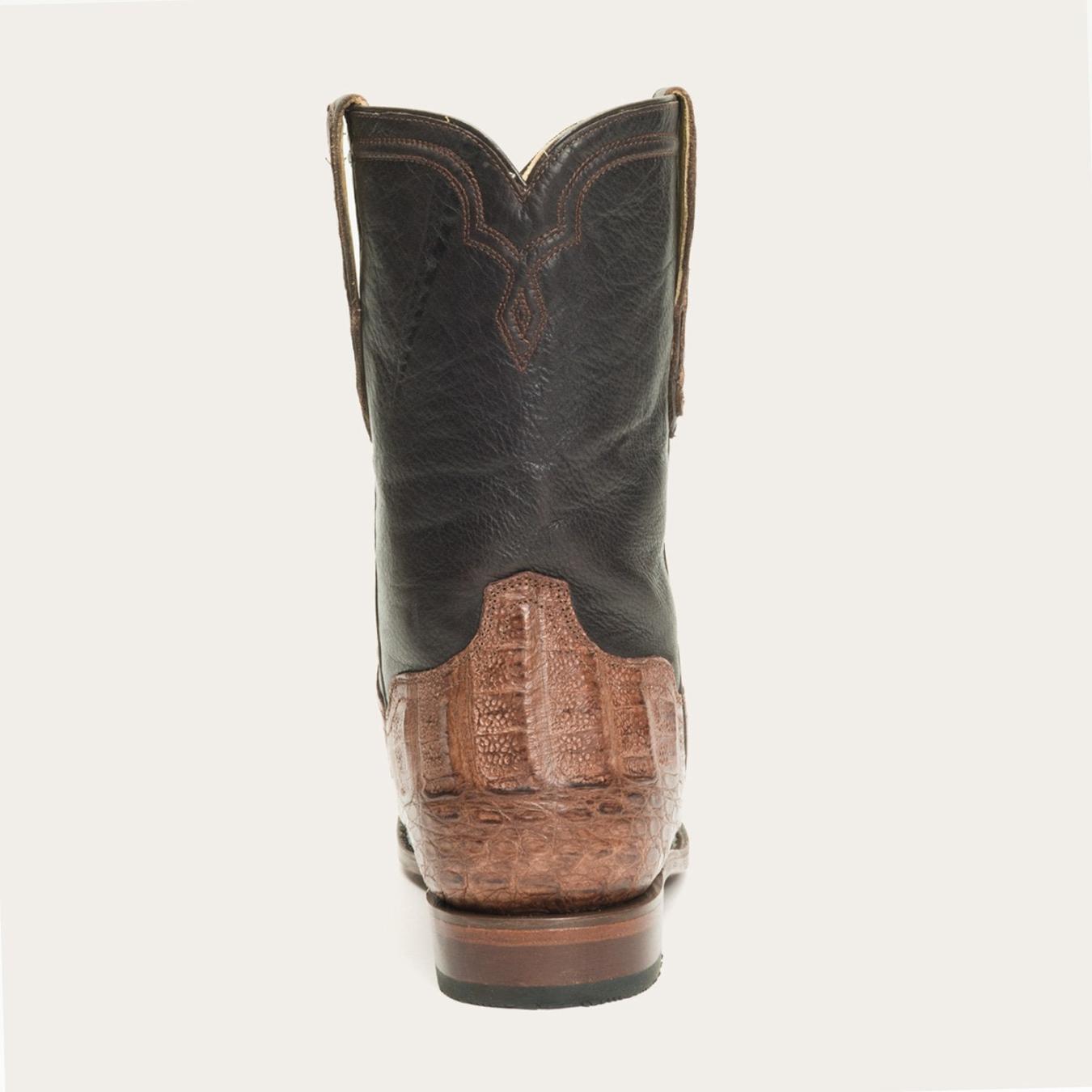 Men Exotics | Stetson Puncher Exotic Boots Brown