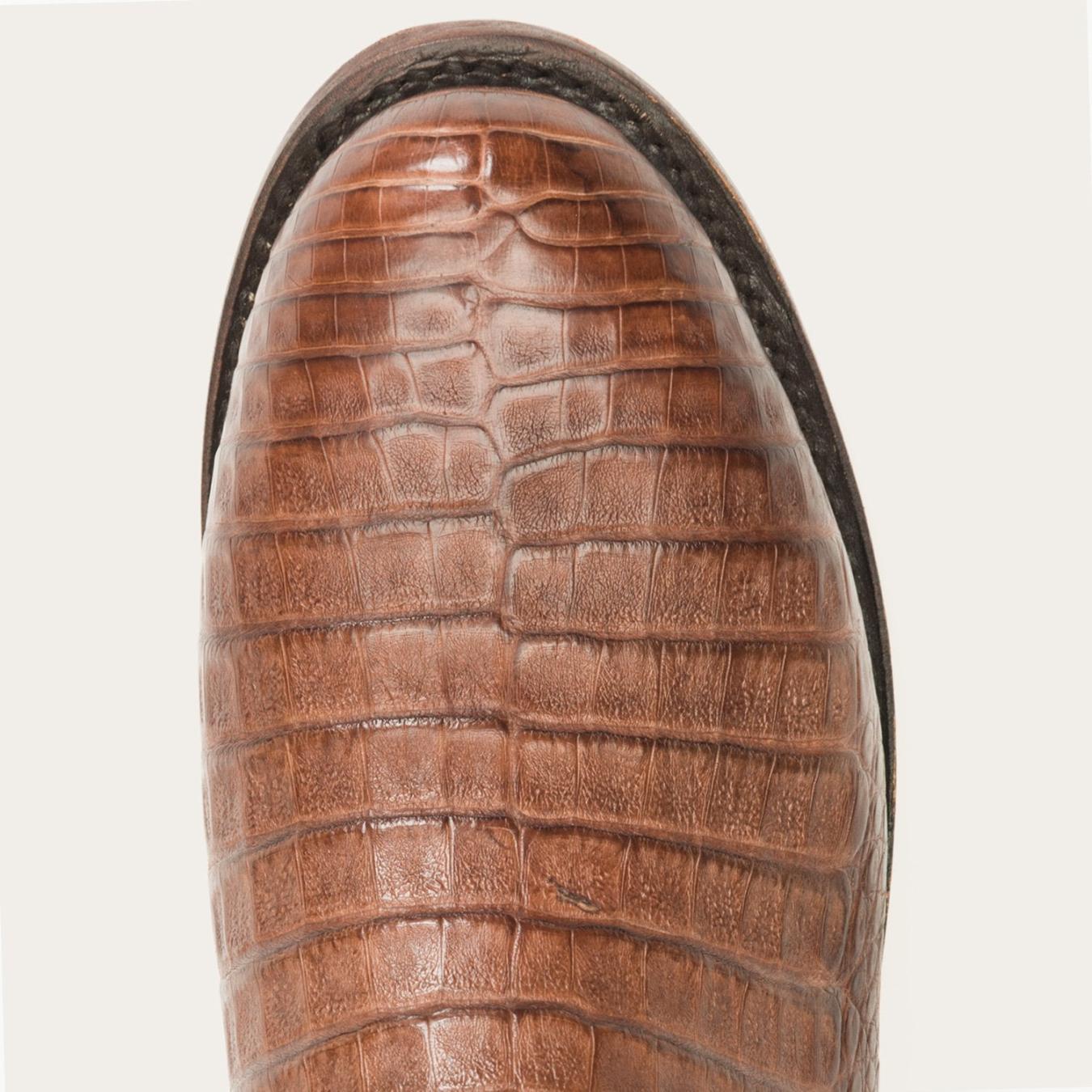 Men Exotics | Stetson Puncher Exotic Boots Brown