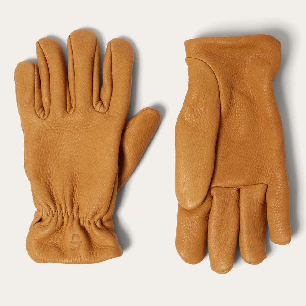 Men Gloves | Stetson Deerskin Roper Glove - Lined Saddle Tan
