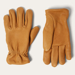 Men Gloves | Stetson Deerskin Roper Glove - Lined Saddle Tan