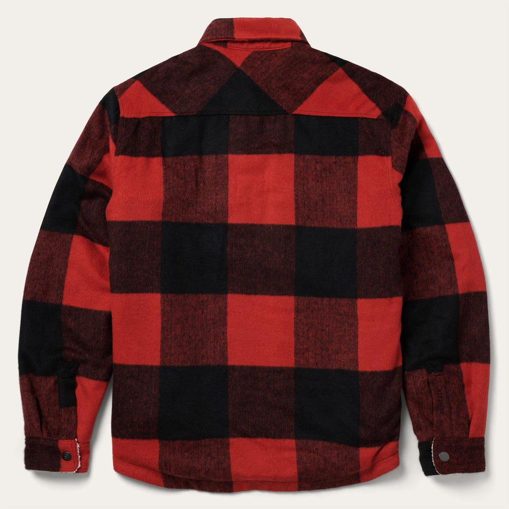 Men Jackets | Stetson Buffalo Plaid Western Coat Red