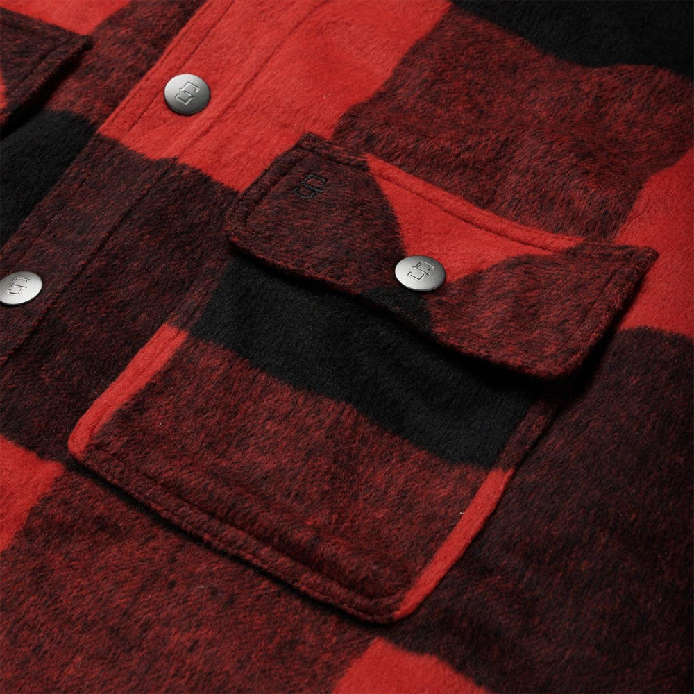 Men Jackets | Stetson Buffalo Plaid Western Coat Red