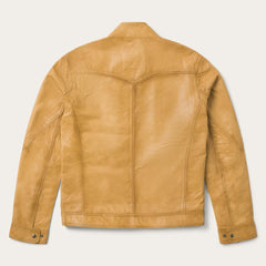 Men Jackets | Stetson Butter Soft Distressed Leather Jacket Brown