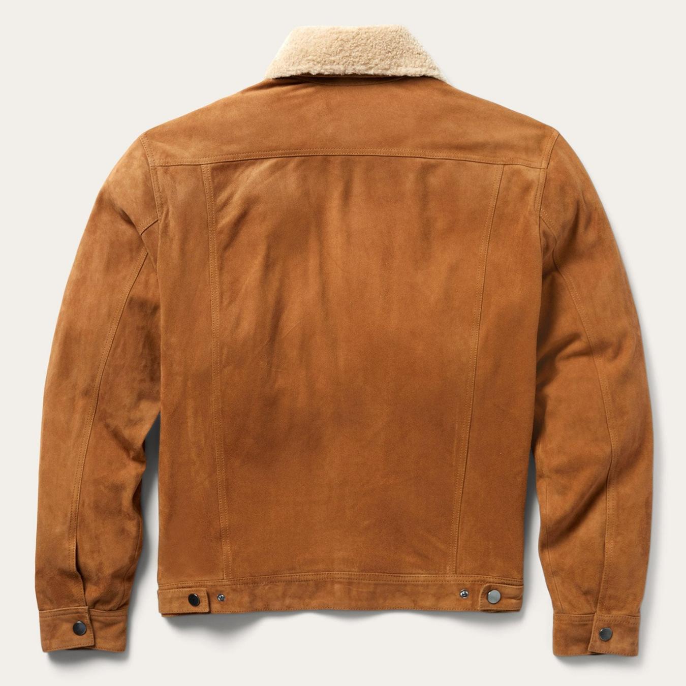Men Jackets | Stetson Classic Suede Jacket Tan