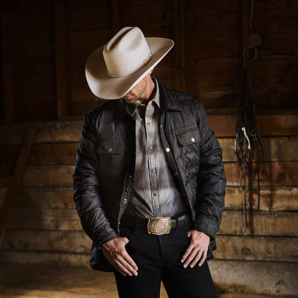 Men Jackets | Stetson Crushable Black Parachute Jacket Black