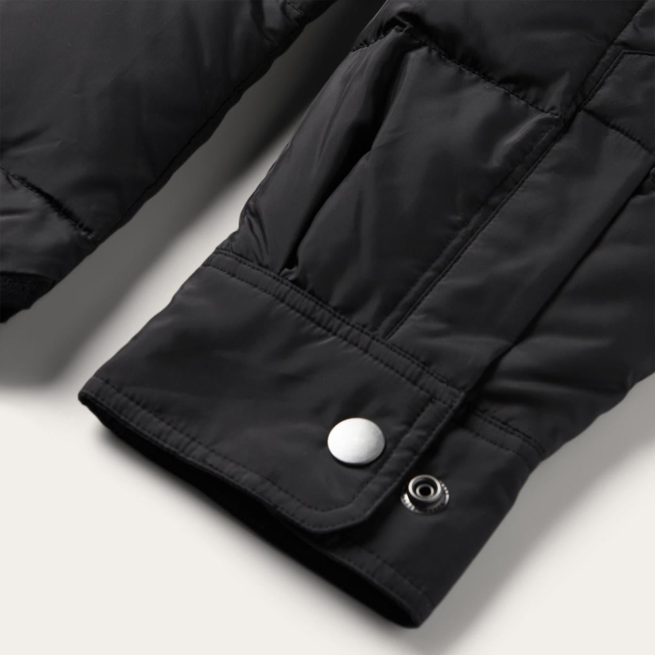 Men Jackets | Stetson Crushable Black Parachute Jacket Black
