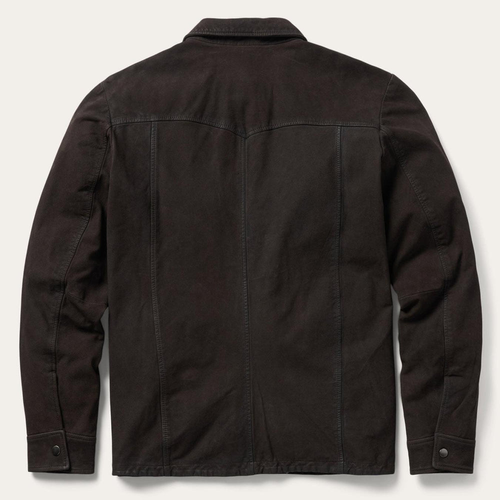Men Jackets | Stetson Leather Western Shirt Jacket Brown