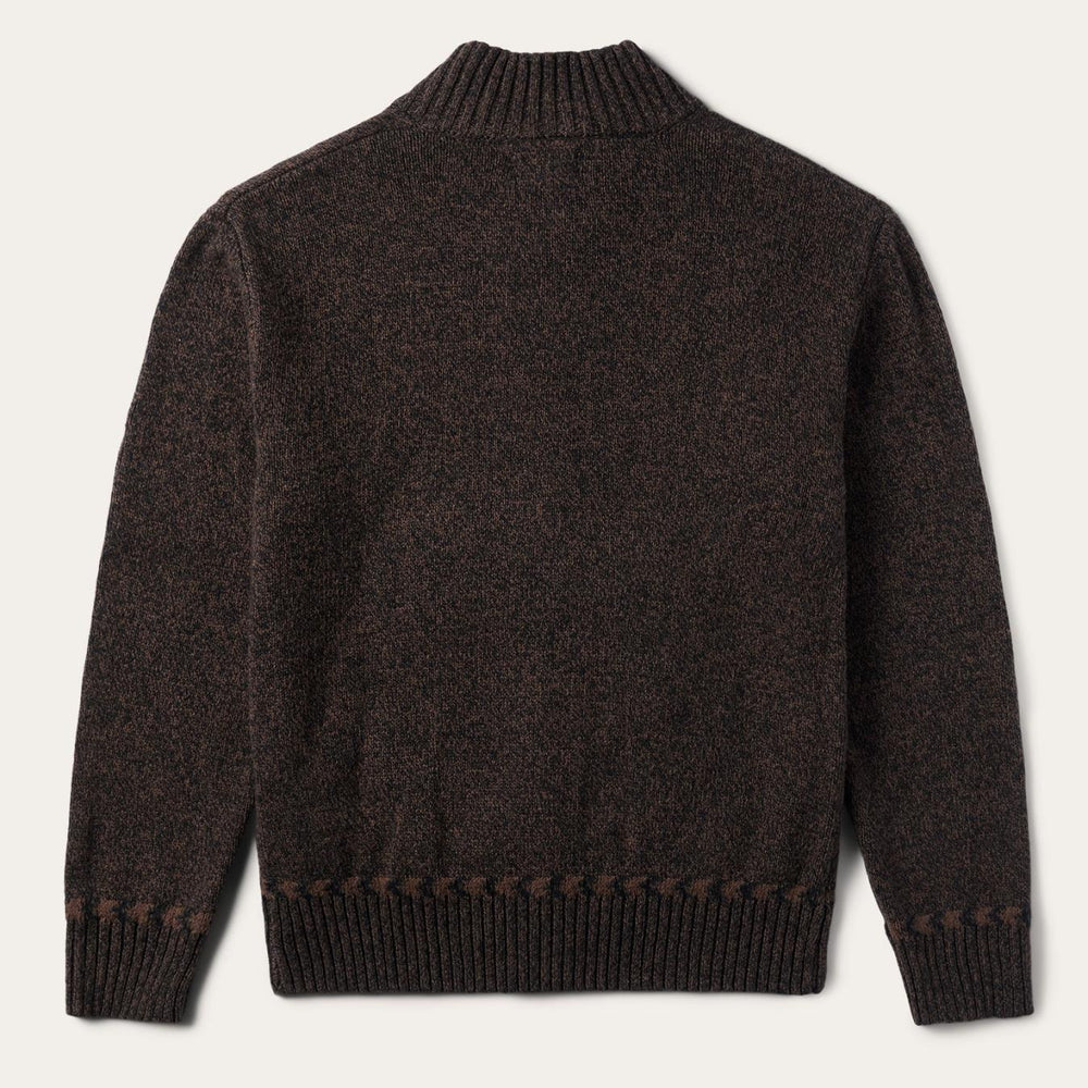 Men Jackets | Stetson Vertical Aztec Cardigan Brown