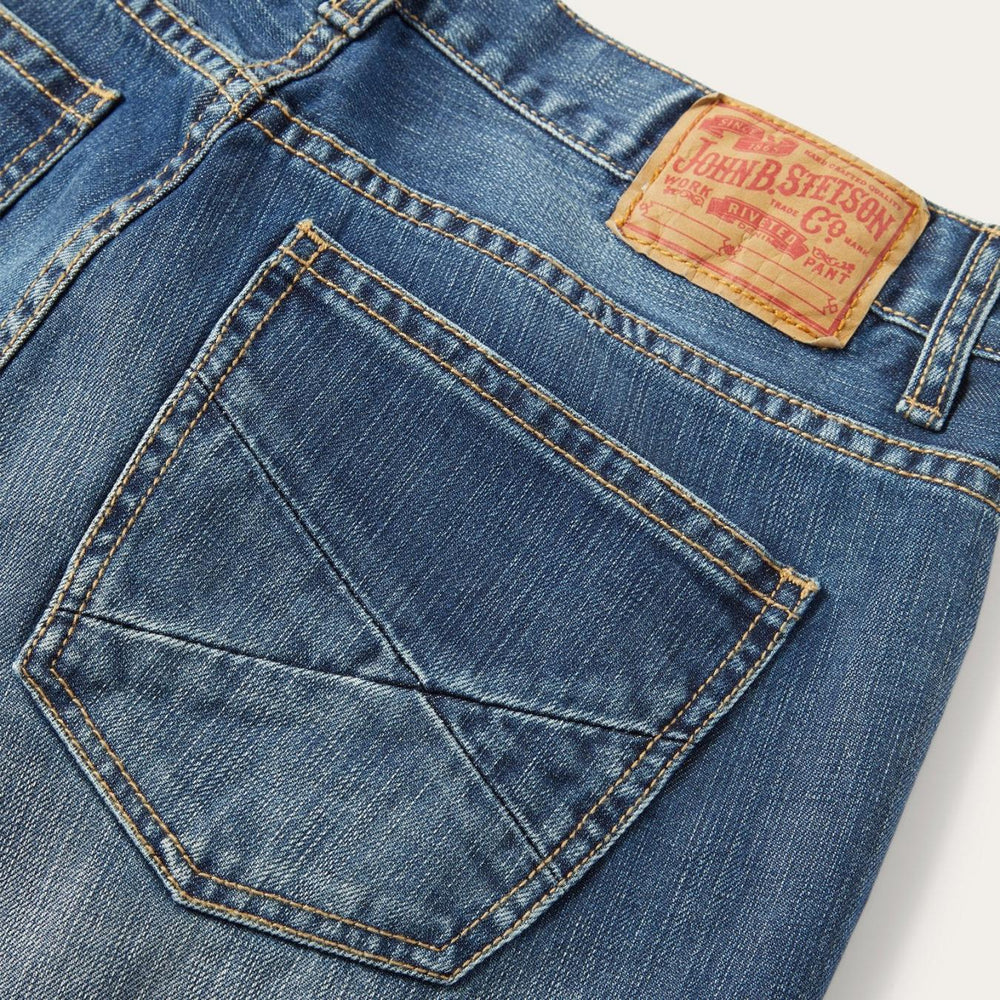 Men Modern Cut | Stetson 1312 Modern Fit Jeans Blue