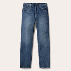 Men Modern Cut | Stetson 1520 Fit Standard Straight Leg Jean Blue