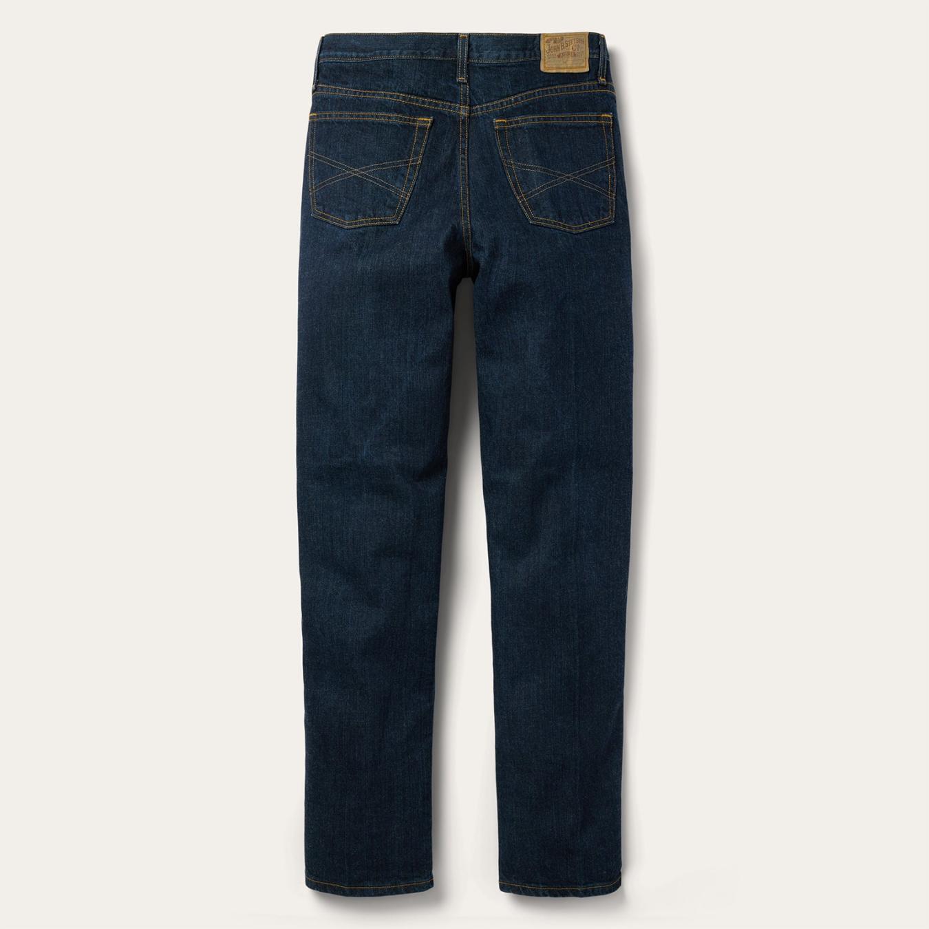 Men Modern Cut | Stetson 1520 Fit Standard Straight Leg Jean Blue