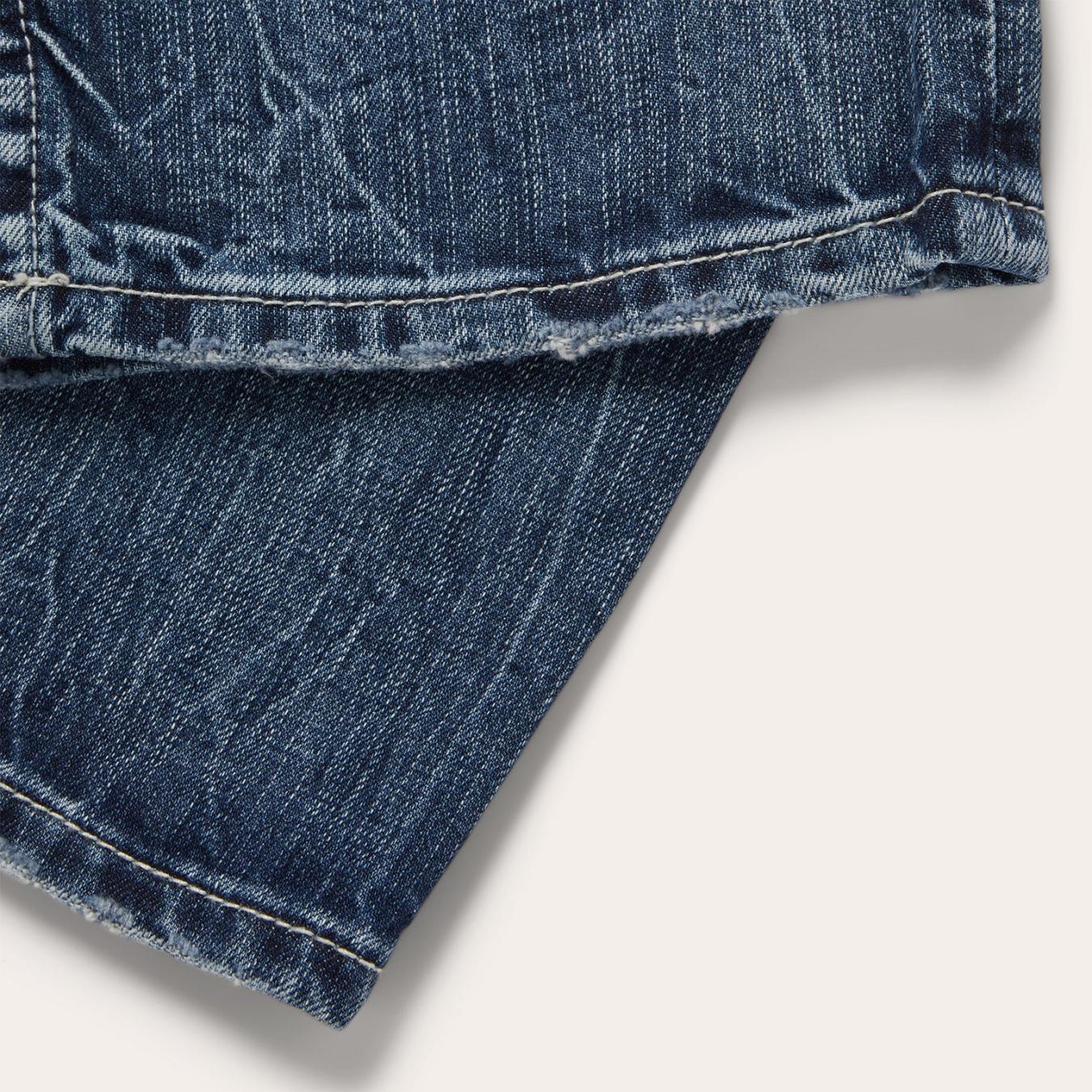 Men Modern Cut | Stetson 1520 Fit Standard Straight Leg Jean Blue