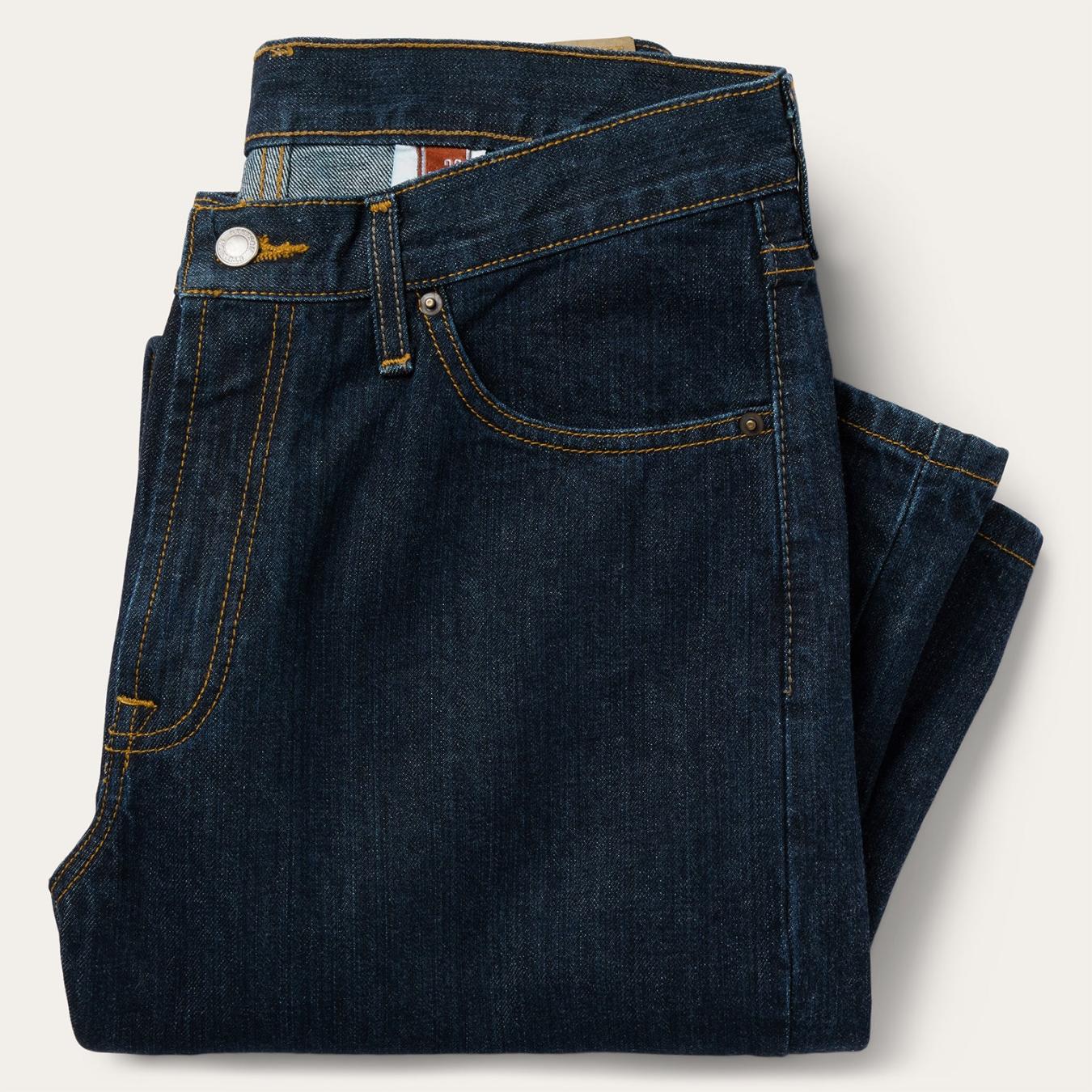 Men Modern Cut | Stetson 1520 Fit Standard Straight Leg Jean Blue