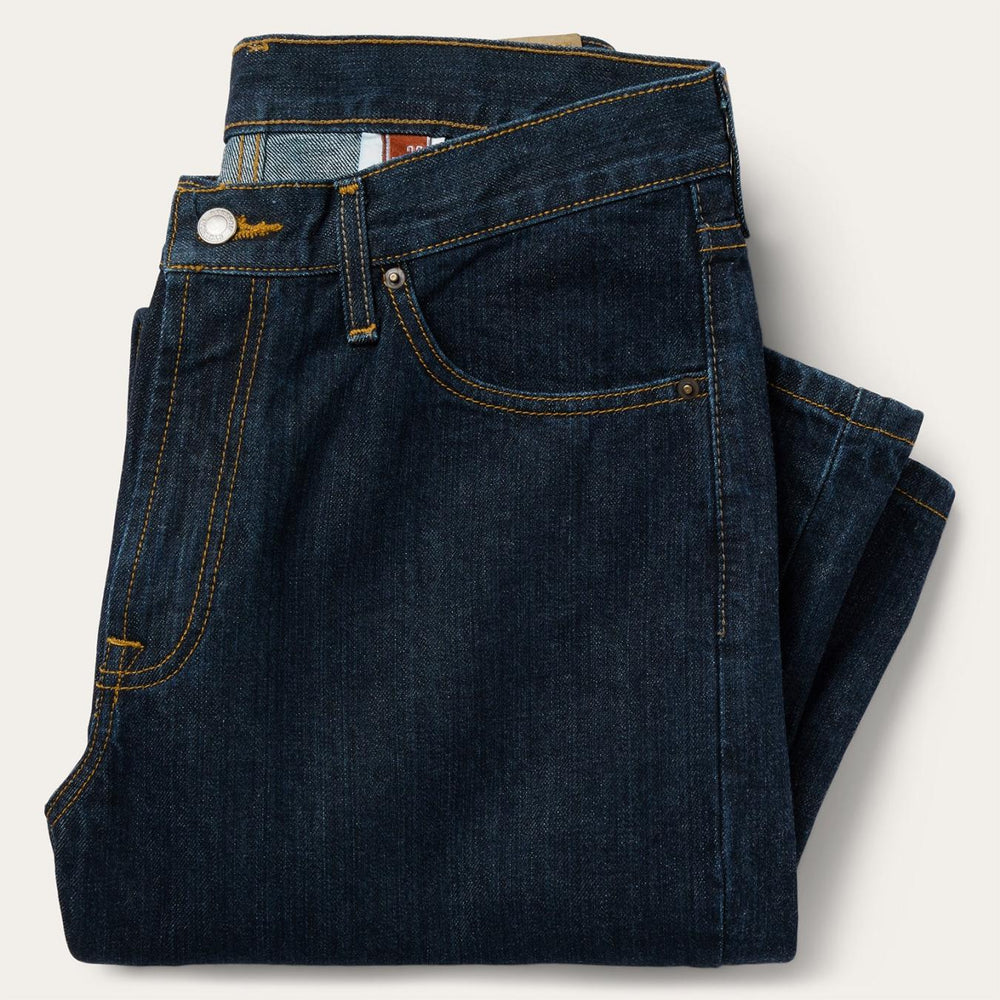 Men Modern Cut | Stetson 1520 Fit Standard Straight Leg Jean Blue