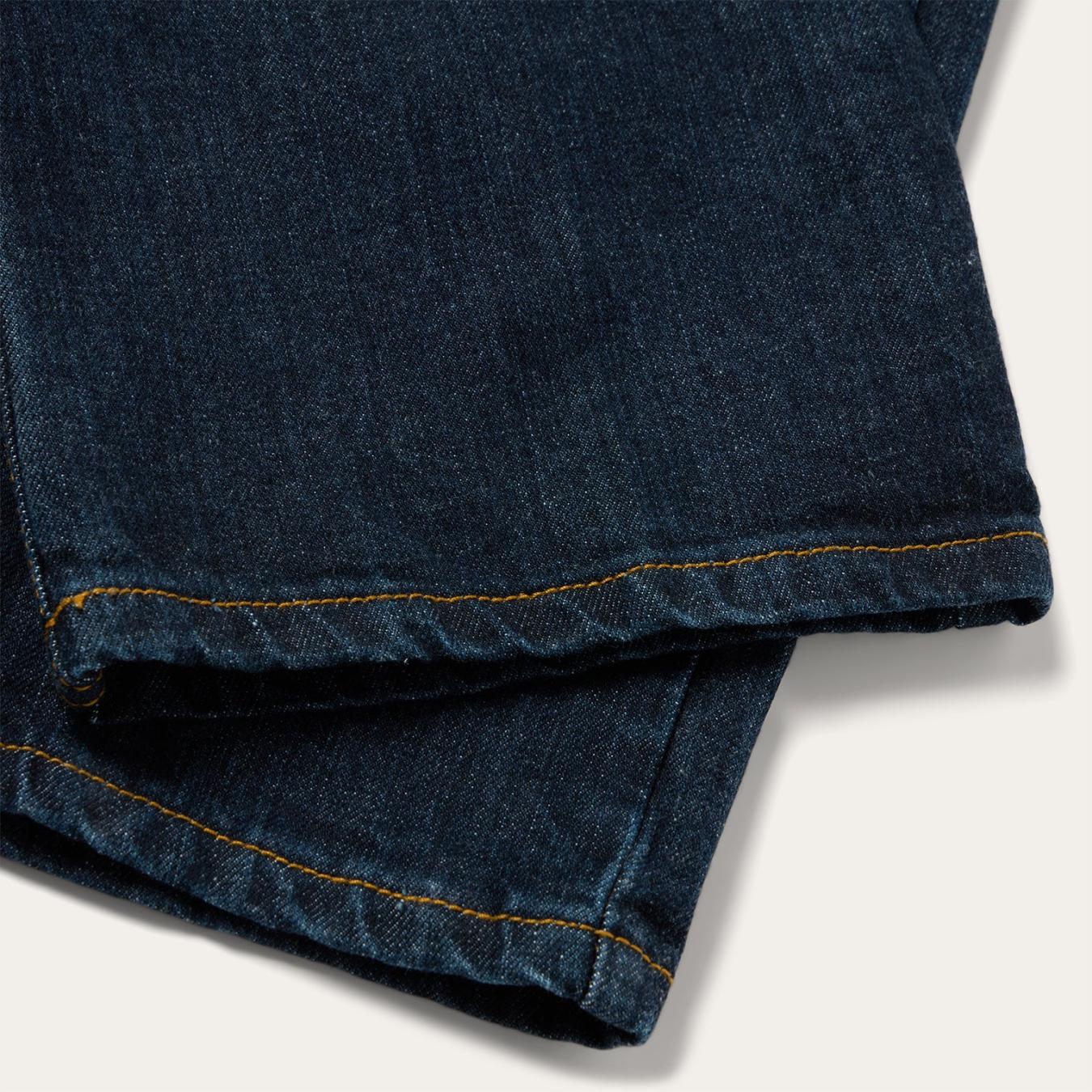 Men Modern Cut | Stetson 1520 Fit Standard Straight Leg Jean Blue