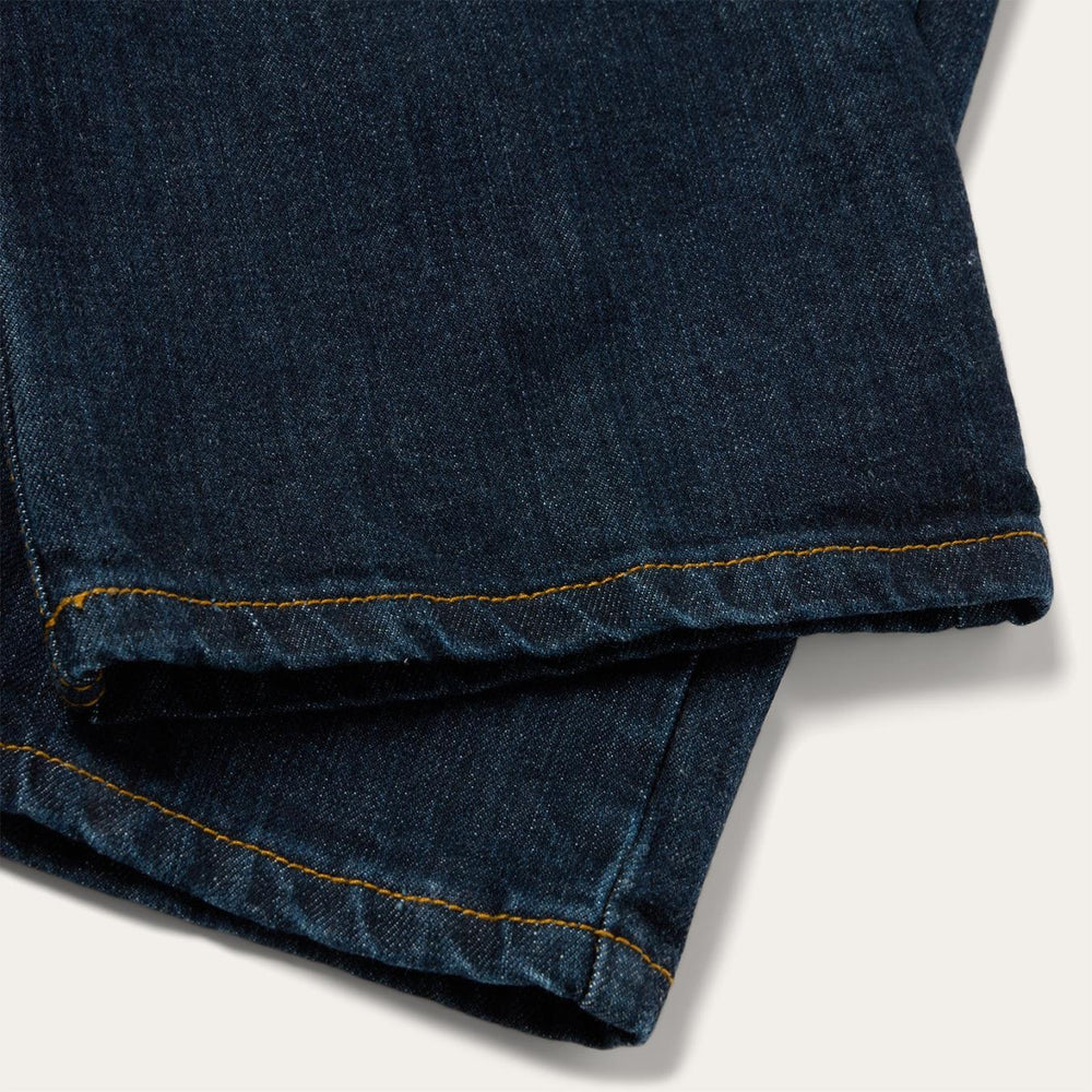 Men Modern Cut | Stetson 1520 Fit Standard Straight Leg Jean Blue