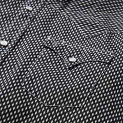 Men Modern Cut | Stetson Black Diamond Shirt Black