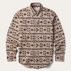 Men Modern Cut | Stetson Gaucho Stripe Shirt Brown