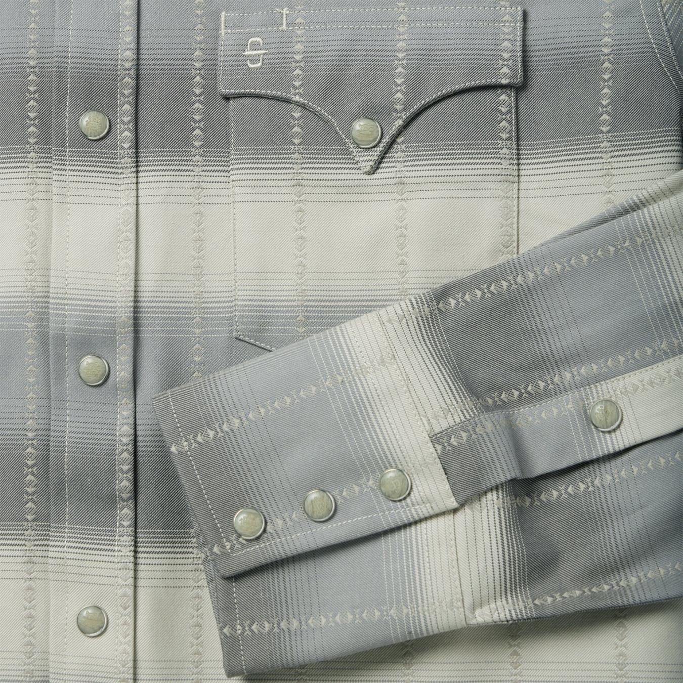 Men Modern Cut | Stetson Serape Dobby Twill Western Shirt Brown