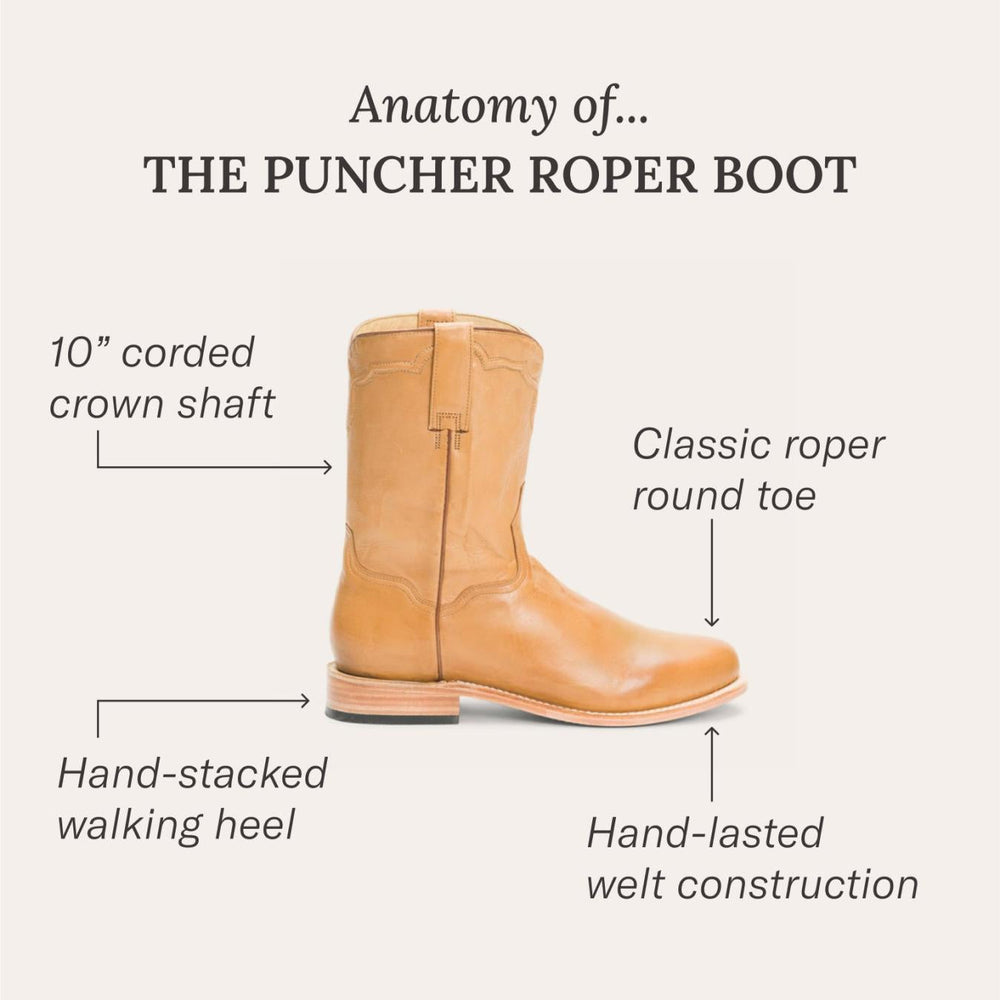 Men Ropers | Stetson Puncher Boots Brown