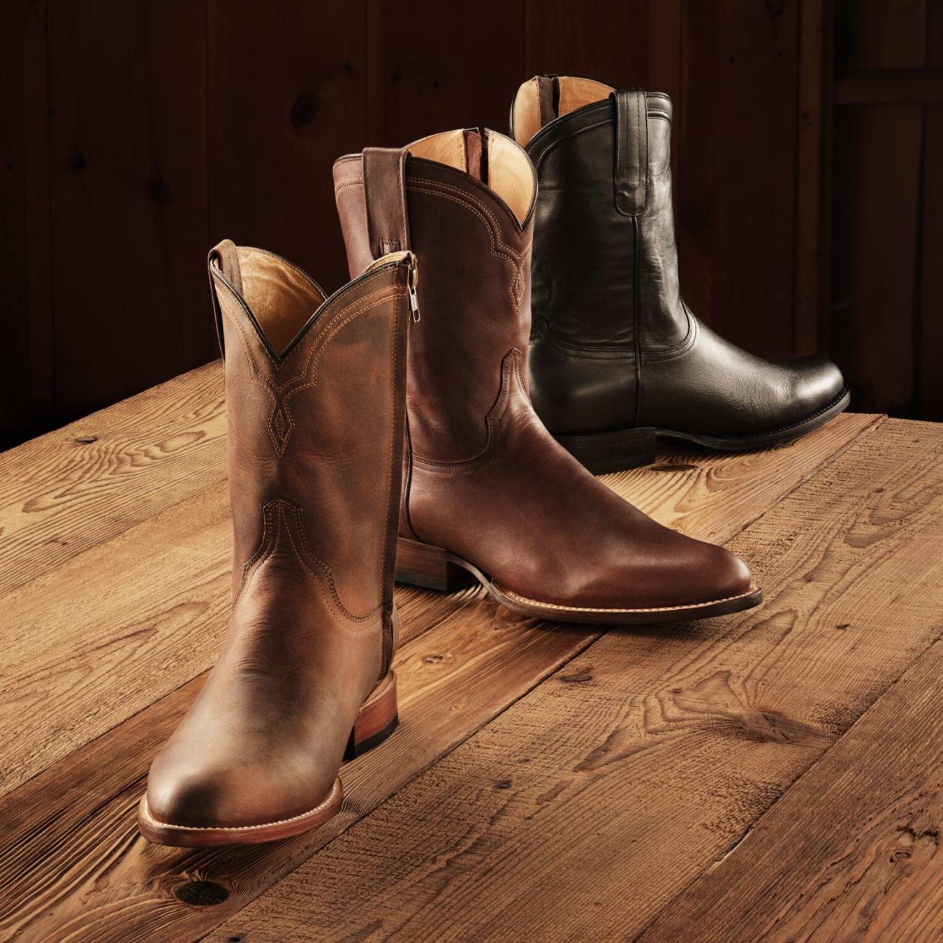 Men Ropers | Stetson Rancher Zip Roper Oiled Brown