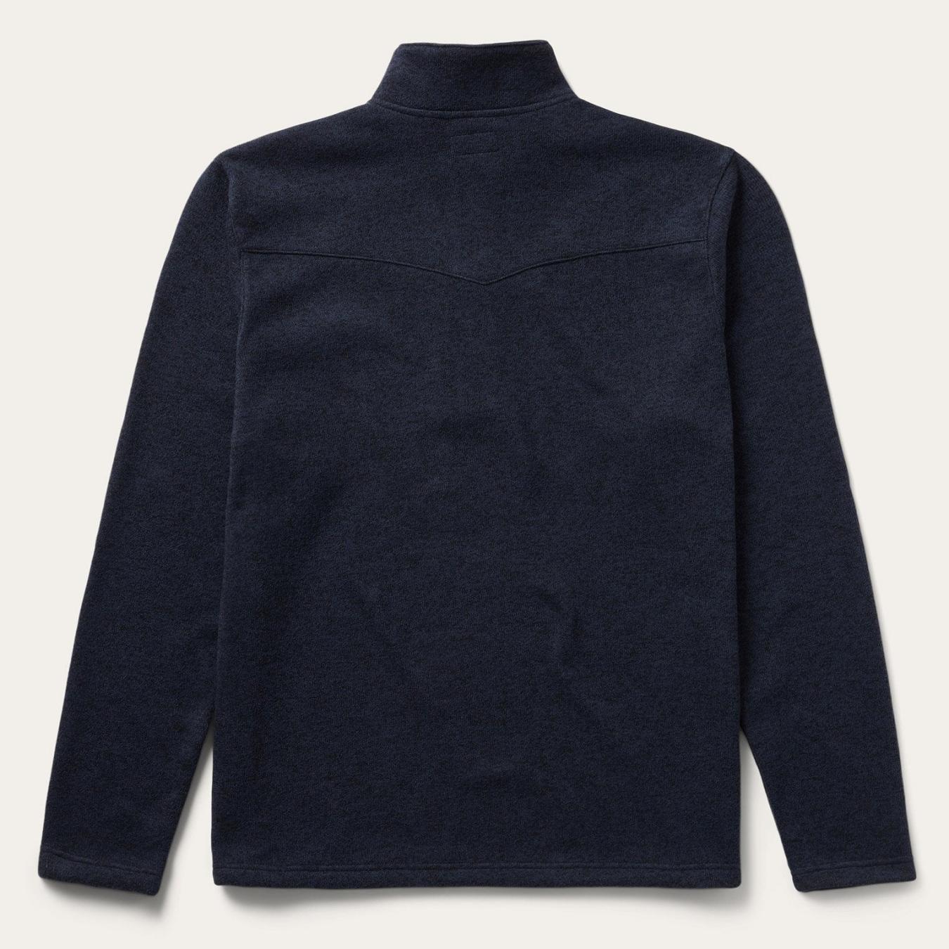 Men Sweaters &amp; Hoodies | Stetson Button-Front Blue Pullover Knit Sweater Blue