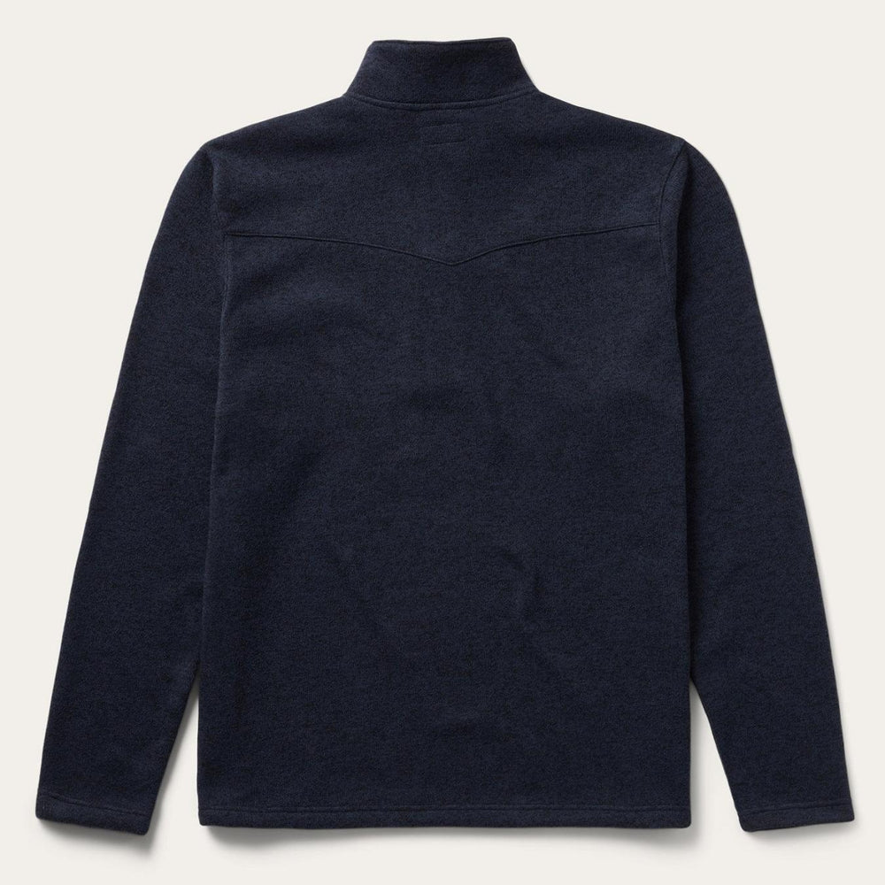 Men Sweaters &amp; Hoodies | Stetson Button-Front Blue Pullover Knit Sweater Blue