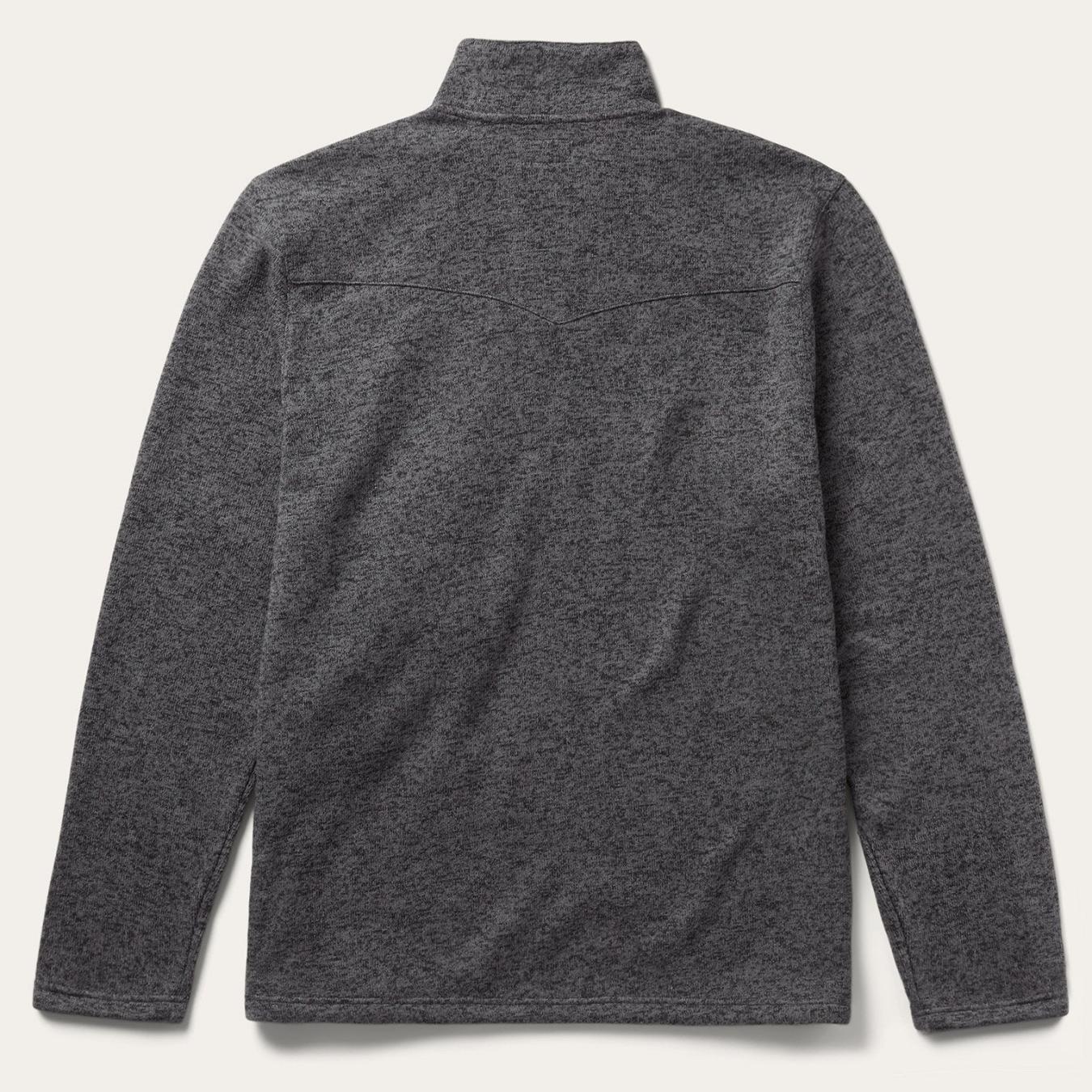 Men Sweaters &amp; Hoodies | Stetson Button-Front Grey Pullover Knit Sweater Grey