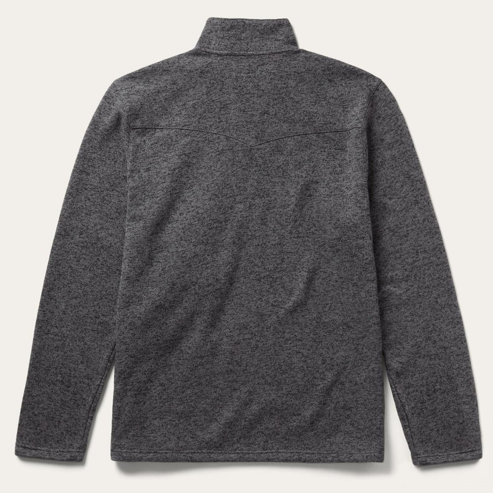 Men Sweaters &amp; Hoodies | Stetson Button-Front Grey Pullover Knit Sweater Grey