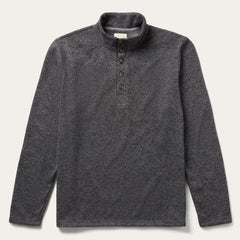 Men Sweaters &amp; Hoodies | Stetson Button-Front Grey Pullover Knit Sweater Grey