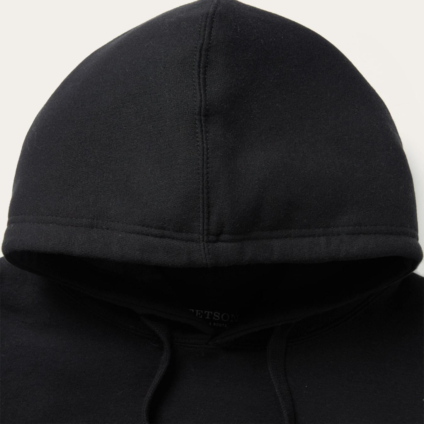 Men Sweaters &amp; Hoodies | Stetson Classic Crest Hooded Sweatshirt Black