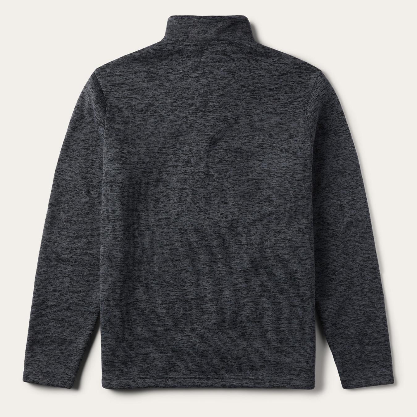 Men Sweaters &amp; Hoodies | Stetson Grey Bonded Knit Sweater Grey