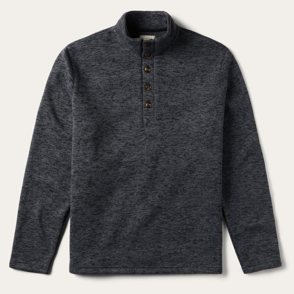Men Sweaters &amp; Hoodies | Stetson Grey Bonded Knit Sweater Grey