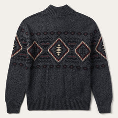 Men Sweaters &amp; Hoodies | Stetson Horizontal Aztec Cardigan Grey