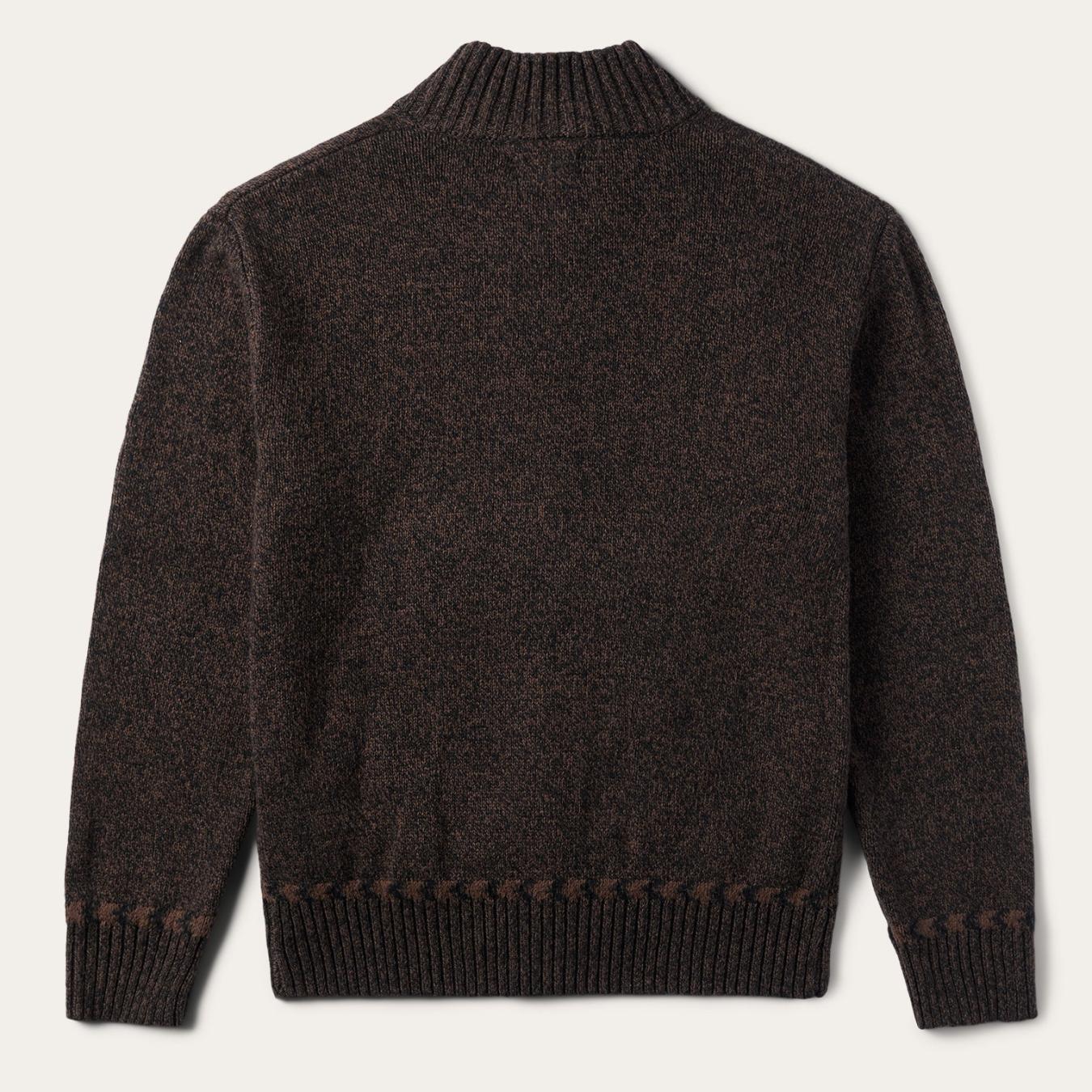 Men Sweaters &amp; Hoodies | Stetson Vertical Aztec Cardigan Brown