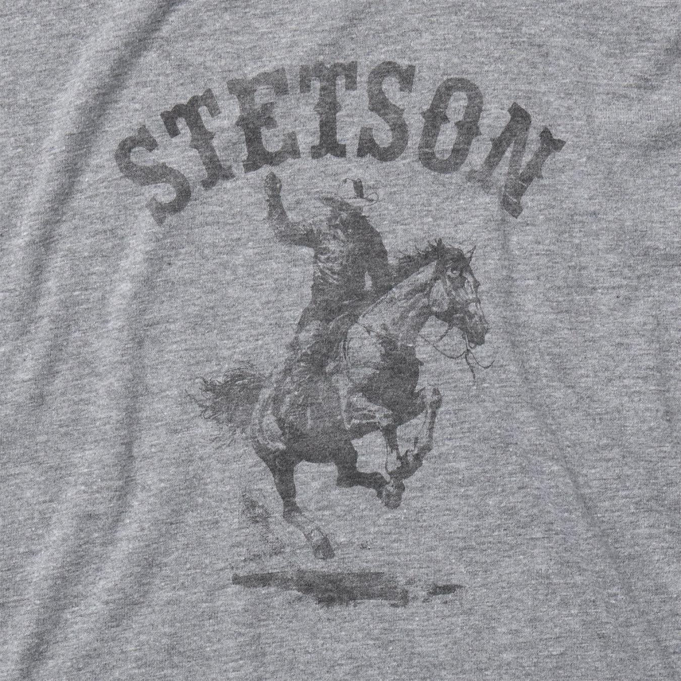 Men Tees | Stetson Bronco Rider Graphic Tee Grey