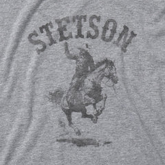 Men Tees | Stetson Bronco Rider Graphic Tee Grey