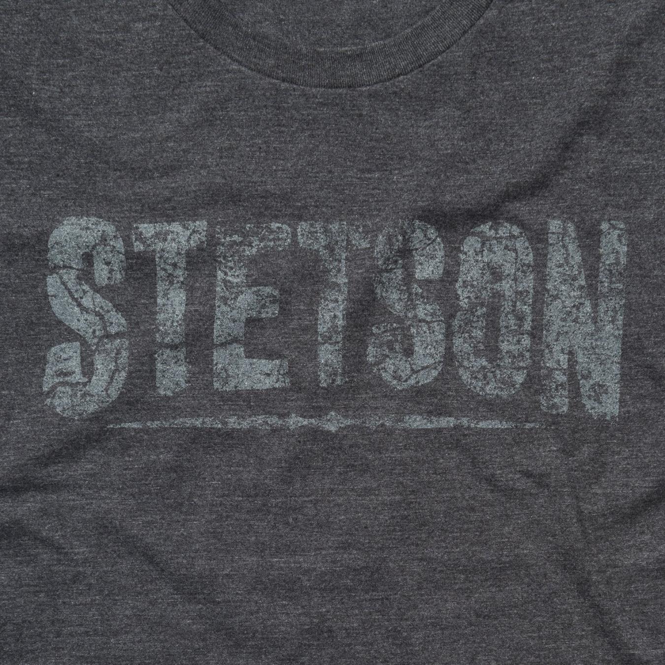 Men Tees | Stetson Distressed Stetson Graphic Tee Grey