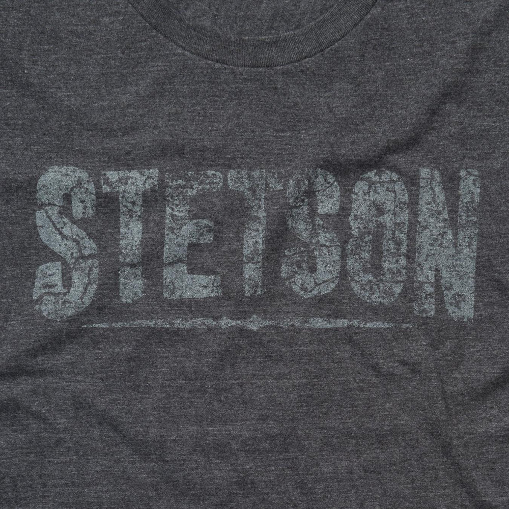 Men Tees | Stetson Distressed Stetson Graphic Tee Grey