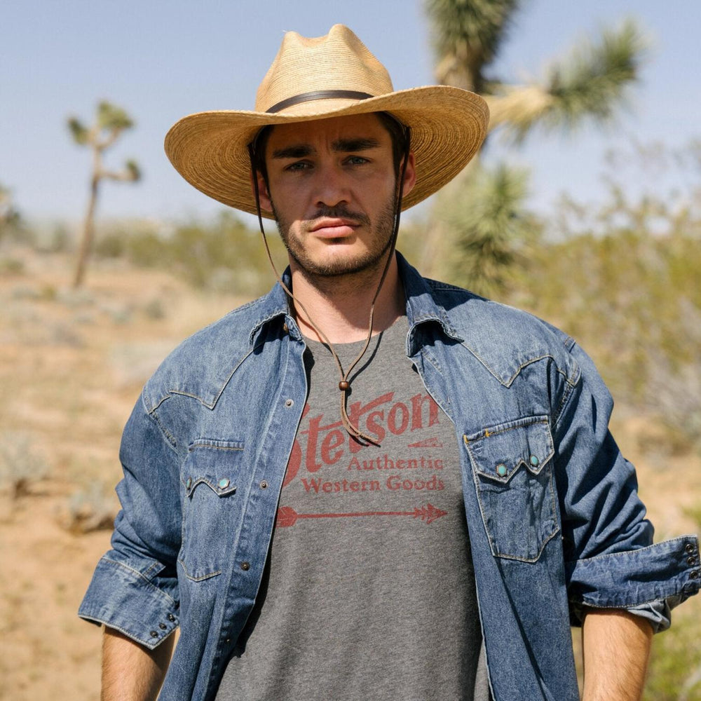 Men Tees | Stetson Vintage Arrow Graphic Tee Grey