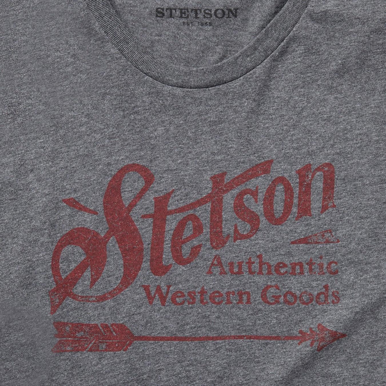 Men Tees | Stetson Vintage Arrow Graphic Tee Grey