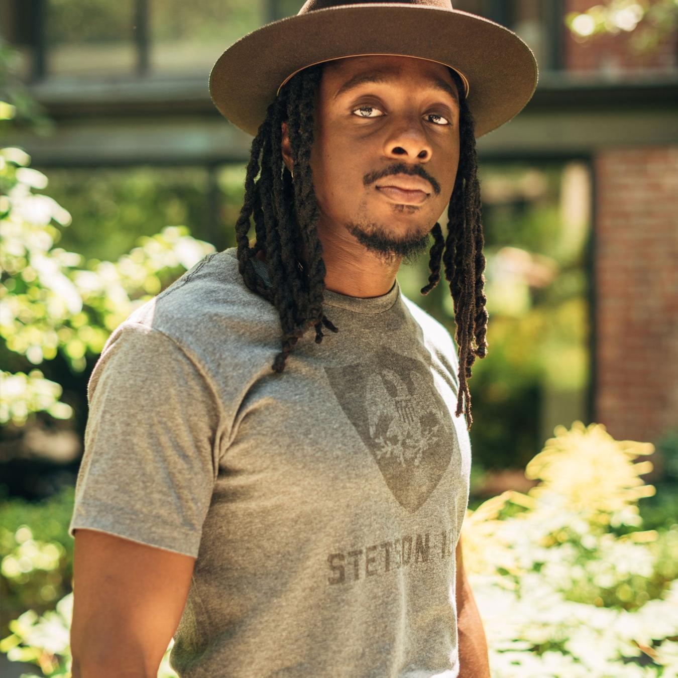 Men Tees | Stetson Vintage Eagle Graphic Tee Grey