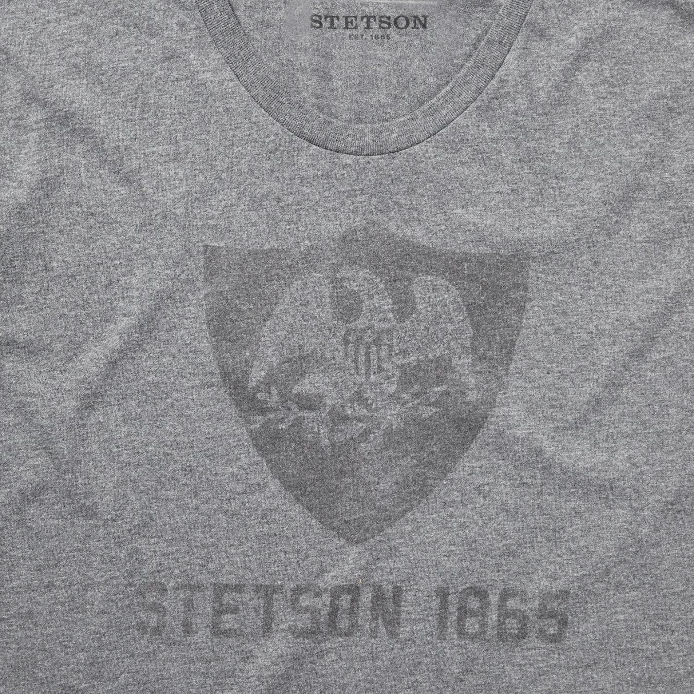 Men Tees | Stetson Vintage Eagle Graphic Tee Grey
